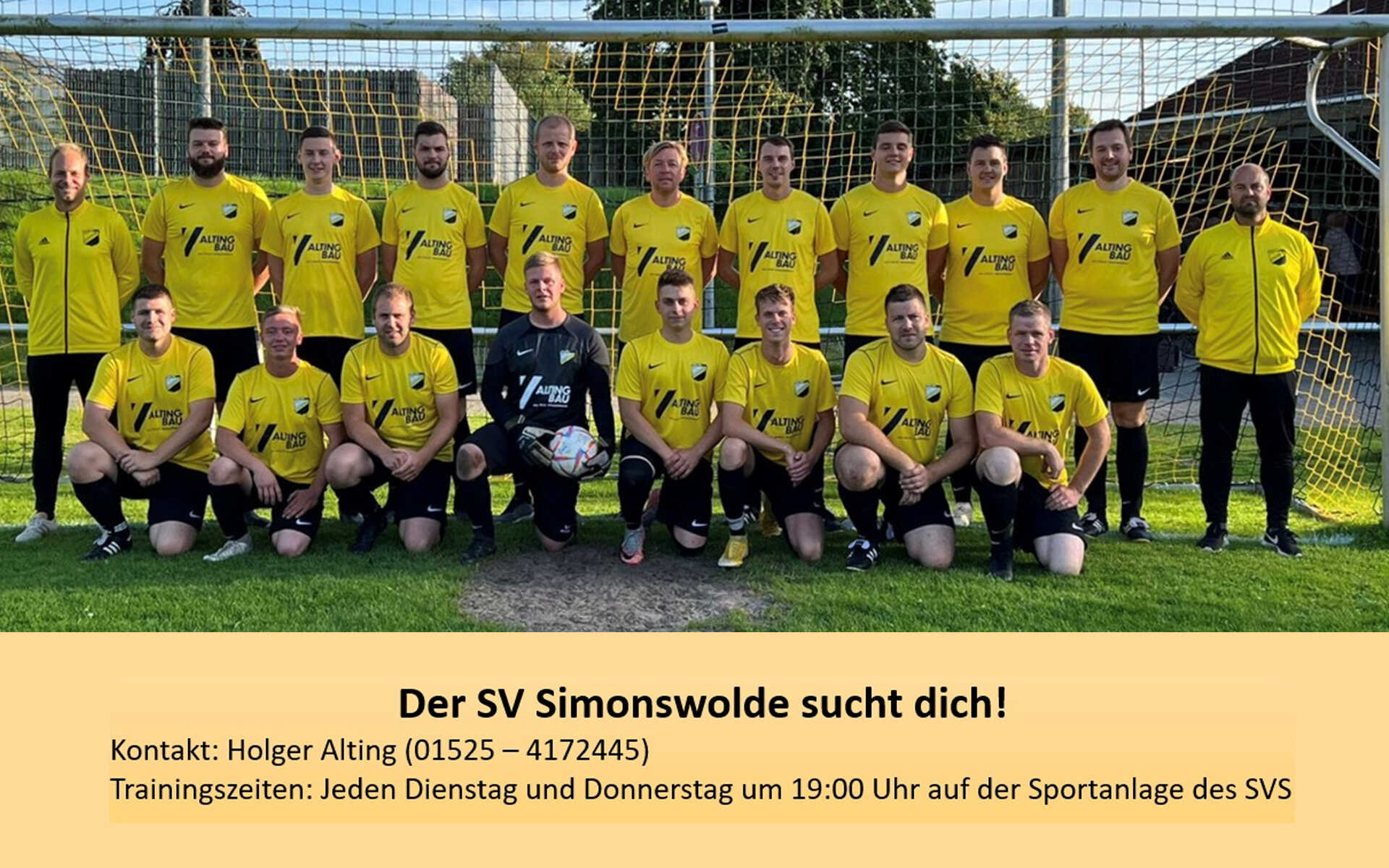 Der SV Simonswolde sucht dich!